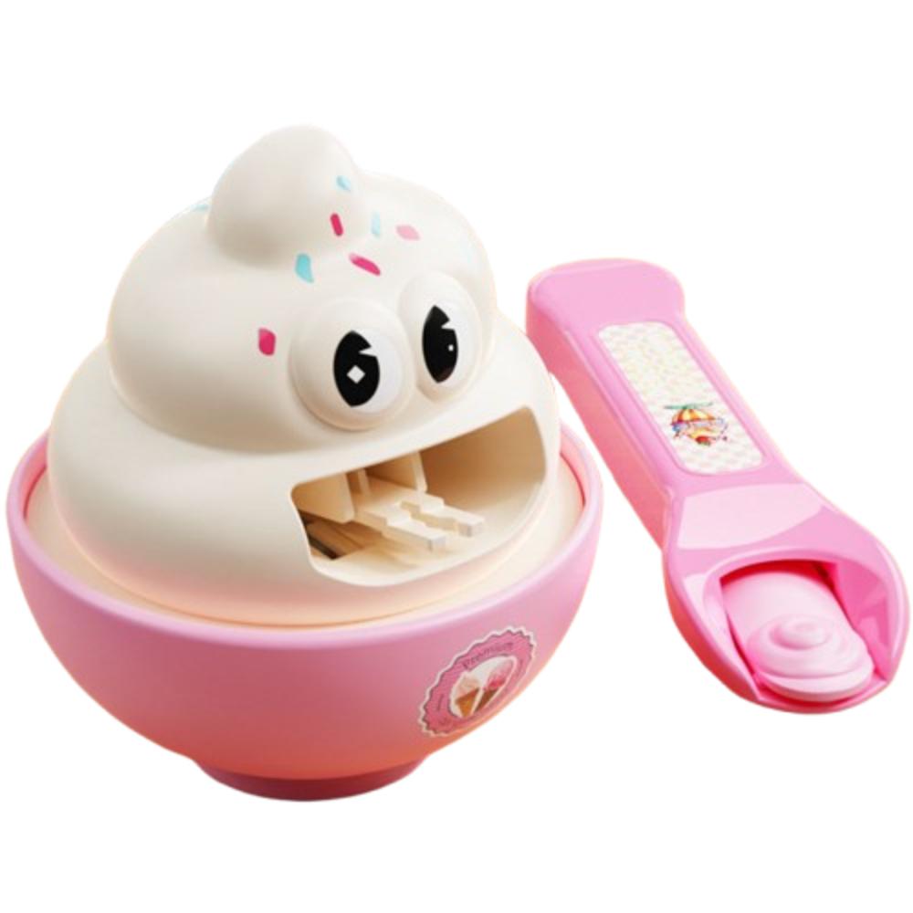 

Simulation Ice cream Pudding Set Feeding Toy Role Play Play House Toys for Friend белый