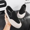 Summer Breathable Platform Canvas Slip-On Loafers with Thick Soles