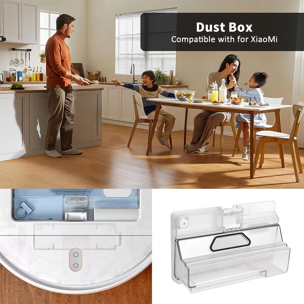 2 in 1 Water Tank Dust Filtering Box For Xiaomi Mijia G1 Mop Essential MJSTG1 G1 Robot Vacuum Cleaner Replacement Spare Parts