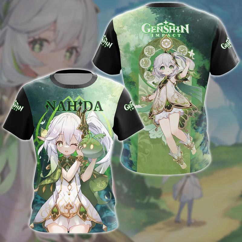 New Game Genshin Impact All Roles Anime T-shirt 3D Print Kids Cosplay Cartoon Tee Men/Women Short Sleeve Tshirt Harajuku Y2k Top