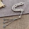 10mm 33pcs Glass Tassel Turkish Muslim Rosary Islamic Prayer Beads Bracelet for Women Jewelry Tasbih Tasbeeh Allah Mohammed