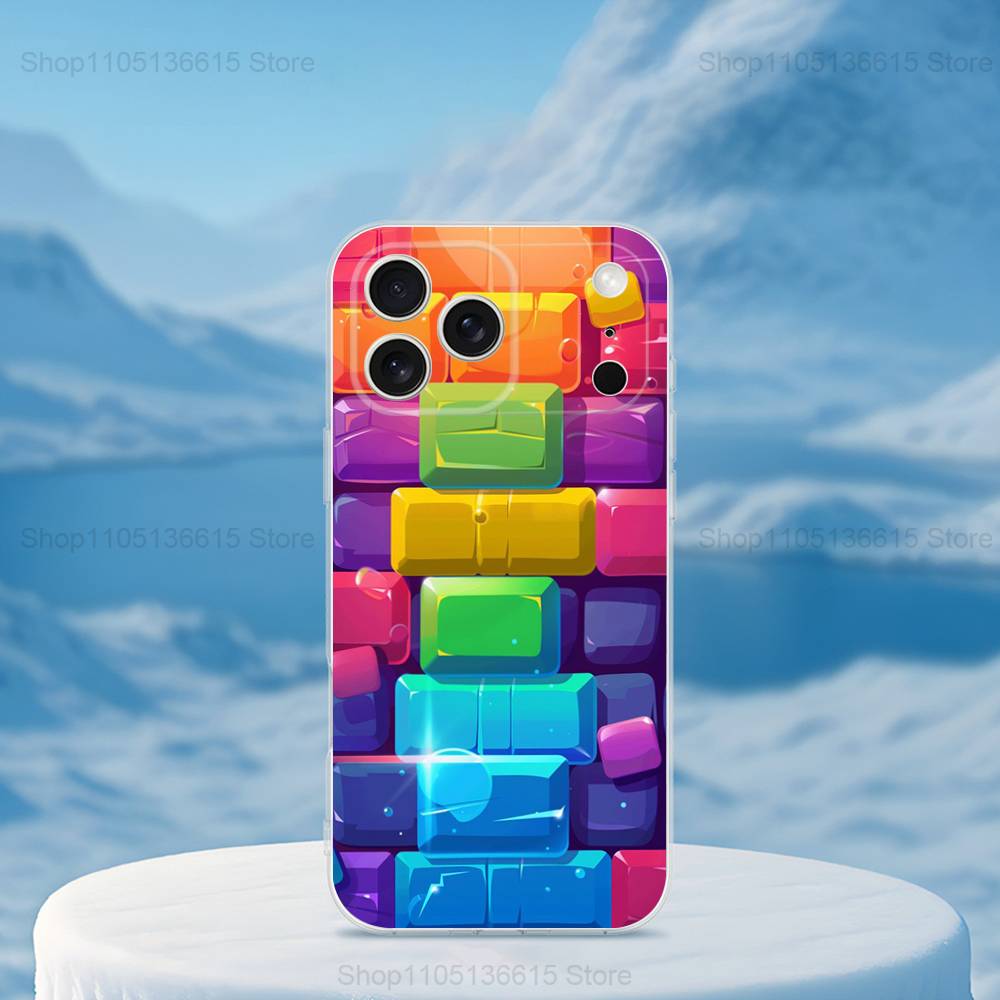 3D Kunstblock Coole Handyhülle Für iPhone 14,13,12,11,17,16,15,Pro,Max,Plus,X,XS,XR,SE,Mini Transparent Weiches Cover