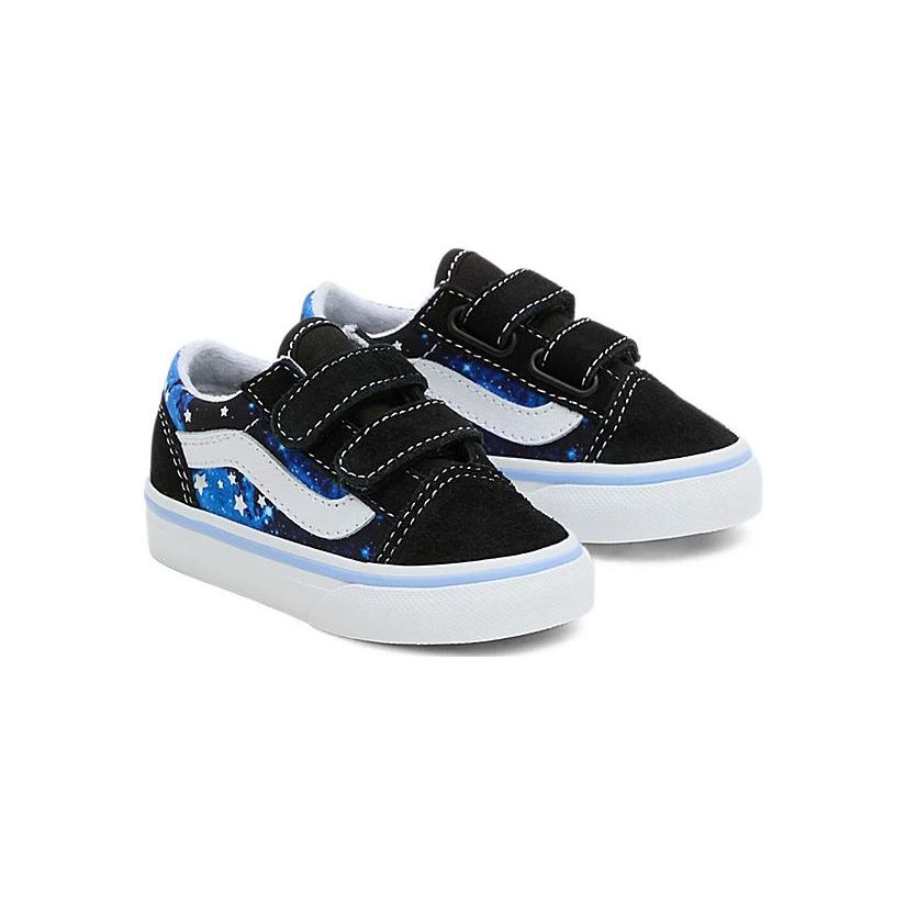 Vans Old Skool Round Toe Comfortable Warm Lightweight Low Top Walking Shoes Baby Shoes Deep-Blue VN000D3YY61