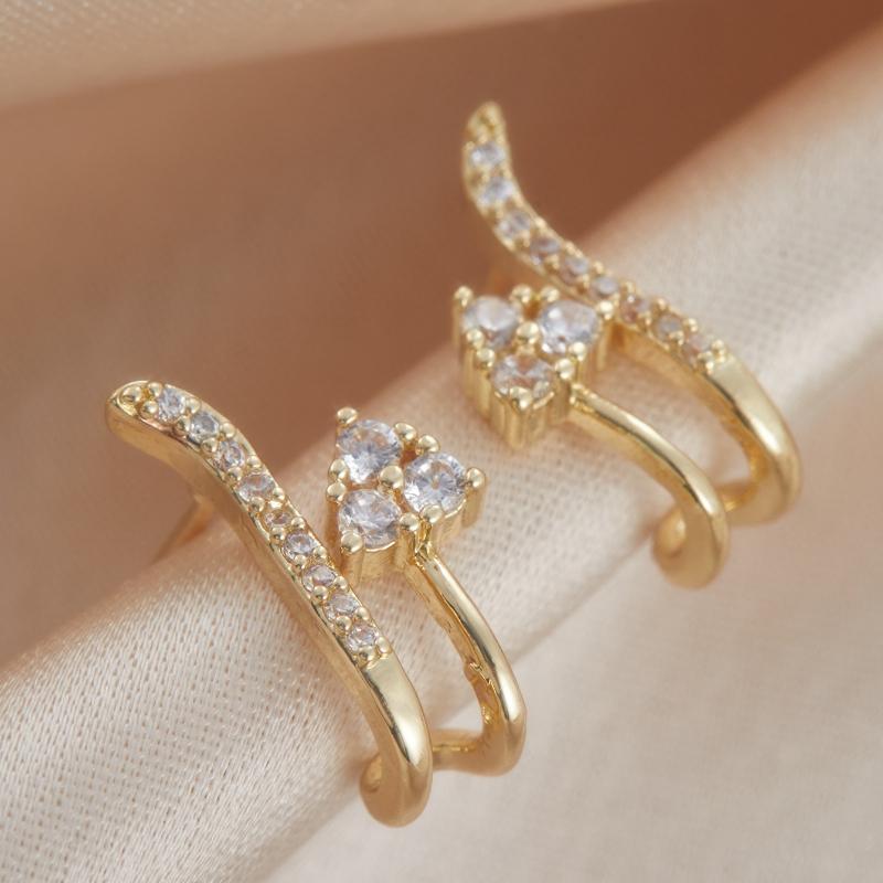 Exquisite funkelnde Zirkon Geometrische Ohrringe für Damen, Modisch und schlicht für den täglichen Gebrauch, Party-Geschenke