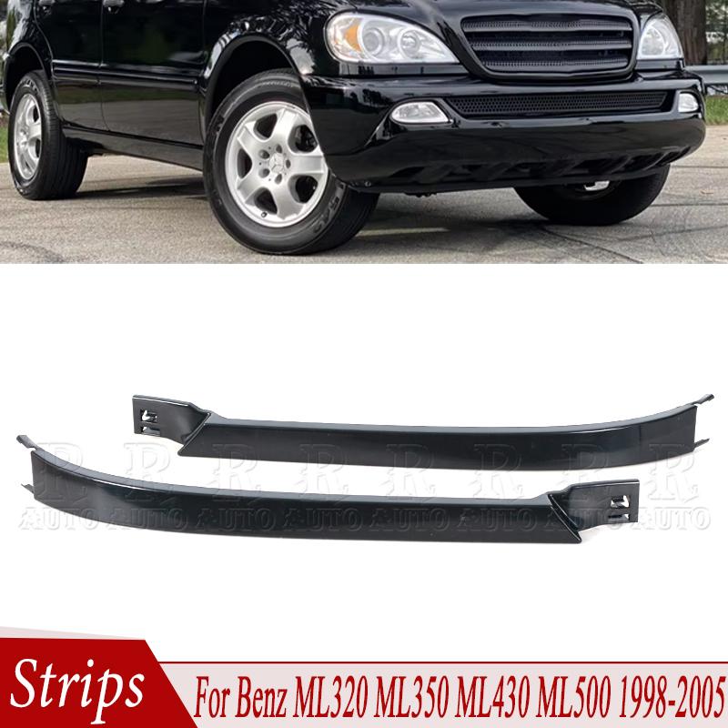 R-AUTO 1638260177 Front Upper Cover Strips Headlight Lower Filler Panel Molding Trim For Mercedes Benz W163 ML320 ML350 ML430