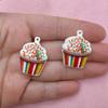 5pcs Creativity Resin Christmas Pendants DIY Jewelry Making Earrings Bead Necklaces Keychains Jewelry Decoration Accessories