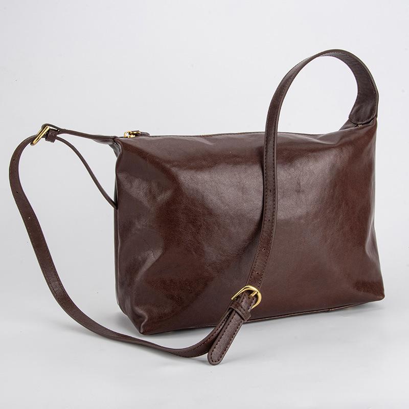 

Кожаная сумка подмышкой, женская сумка большой вместимости для поездок на работу, повседневная универсальная сумка на одно плечо