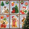 6 Pcs Christmas Window Stickers Wall Sticker Kids Room Wall Decals Merry Christmas Decorations For Home New Year Stickers