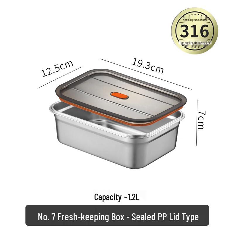 ZISIZ 316 Stainless Steel Food Storage Container