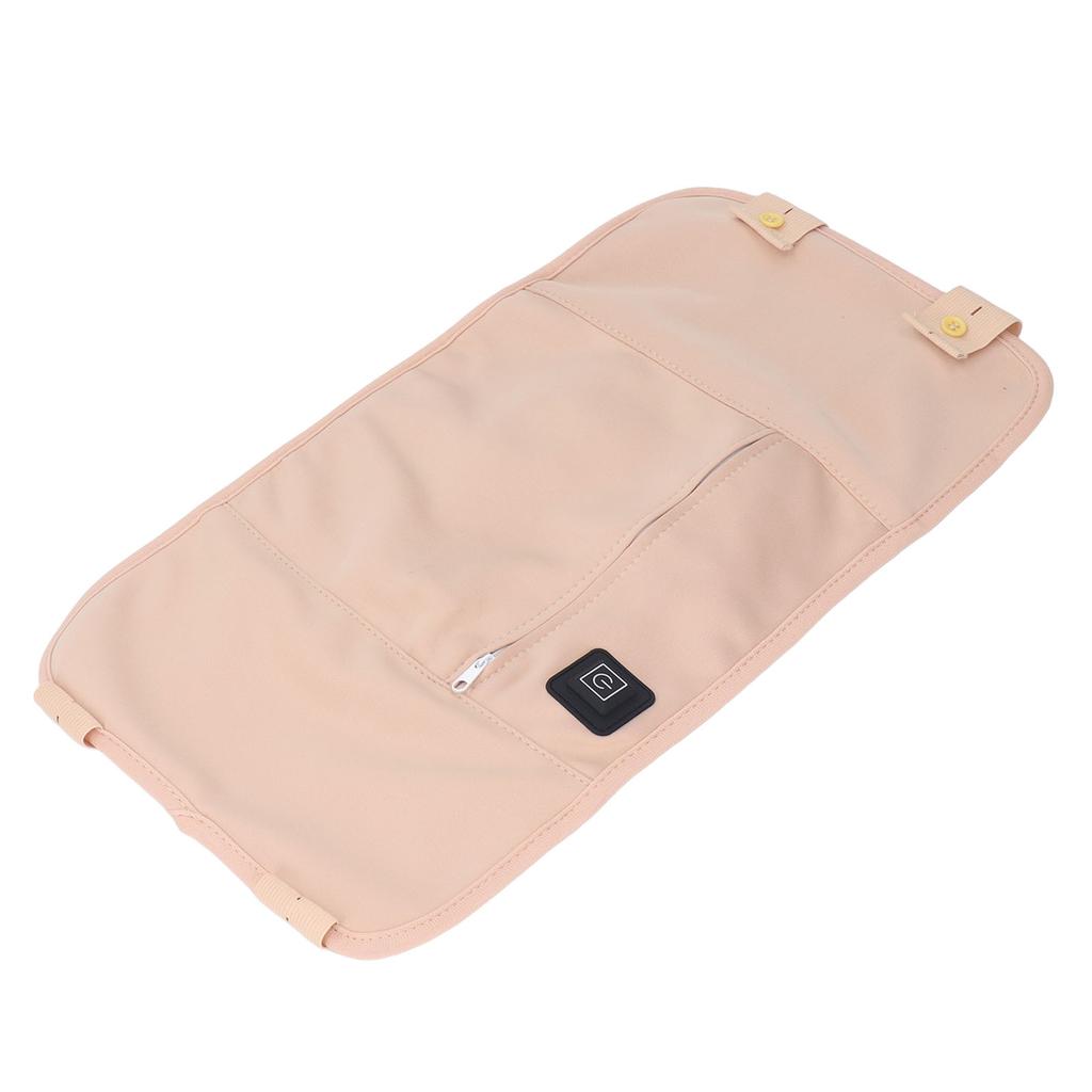 3pcs Heating Castor Oil Pack Kit Reusable Waterproof Adjustable Elastic Band Cotton Flannel Castor Oil Chest Pack for Liver Detox