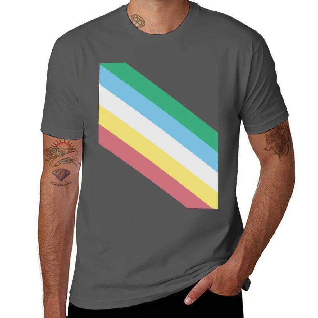 Disability Pride Flag Tshirt Independence Day Short Sleeve Tshirt