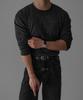 Baulopeulodeogteu Hairy Muscle Round Long Sleeve Knit Tee [Charcoal]