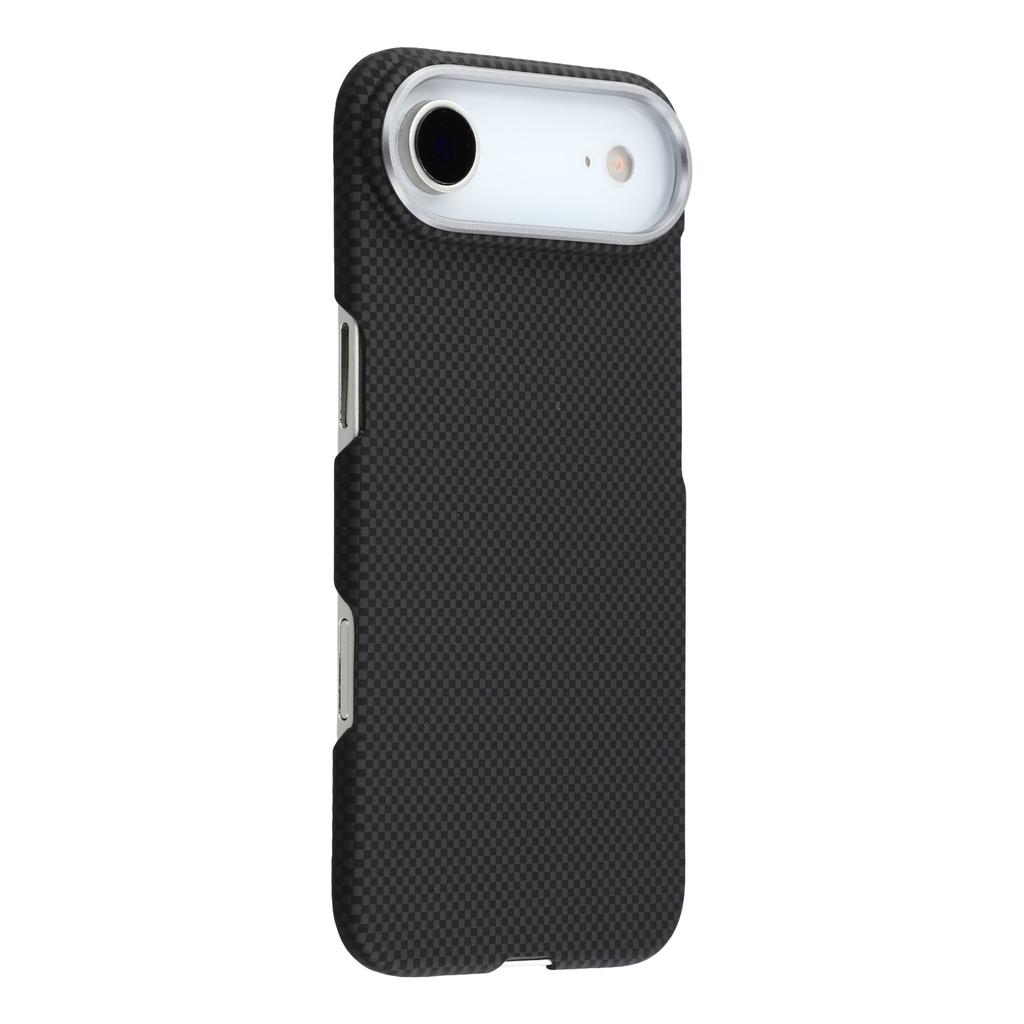 For iPhone Air Case Compatible with MagSafe Carbon Fiber Texture PC Phone Back Cover