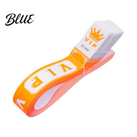 Party Wristbands 100 Pcs VIP Disposable Waterproof Fluorescent Color Bracelets