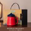 New Chinese-style Forbidden City drinking cup high-value ceramic cup home office teacup with lid personal tea set