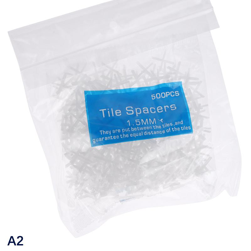 500Pcs 1/1.5/2/2.5/3/5/Mm Plastic Cross Ceramic Tile Leveling System Clips Spacer Ceramic Floor Construction Tools