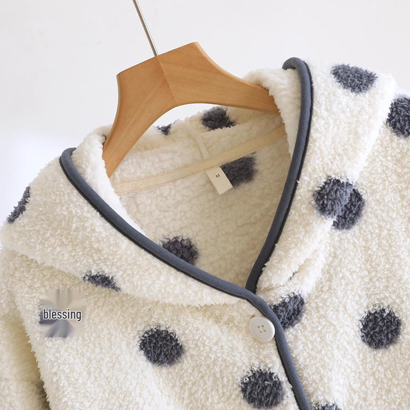 Hooded Flannel Nightgown: Thick, Warm & Casual Pajamas for Spring, Autumn & Winter