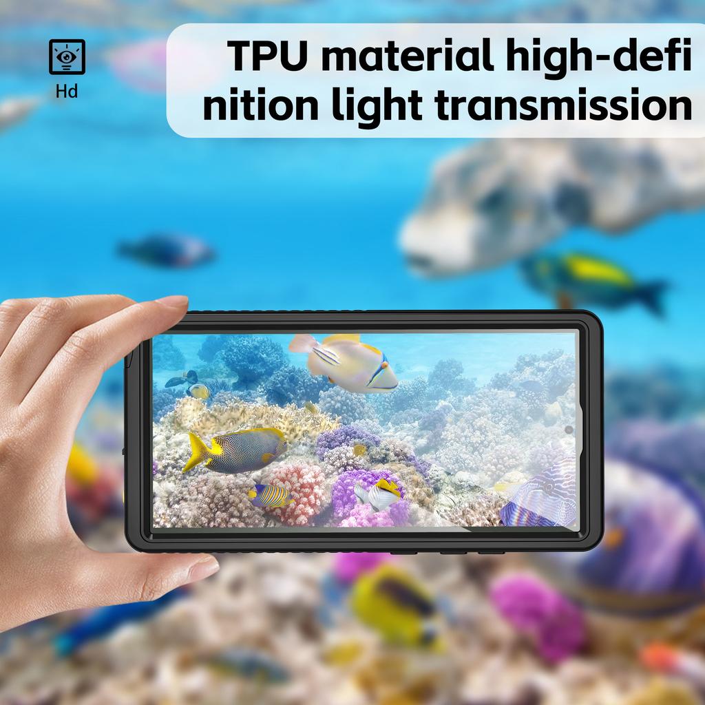 Samsung Galaxy S24 Plus, S24 Ultra için YENİ IP68 Su Geçirmez Kılıf, S24 için Su Geçirmez Toz Geçirmez Yüzmeye Dayanıklı Sualtı Kılıfları