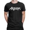 Men Anthrax Logo T Shirt Band Pure Cotton Clothes Novelty Short Sleeve O Neck Tee Shirt Original T-Shirt