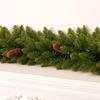 180cm/6 Feet Christmas Garland Green Led String Lights Artificial Rattan  Outdoor Decor