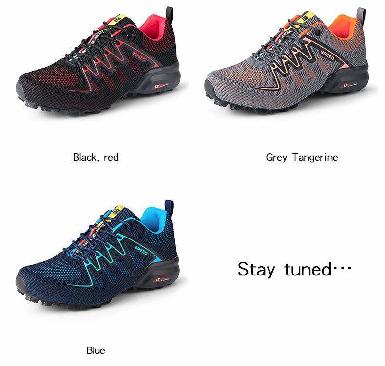Scarpe Basse da Uomo Traspiranti in Rete per Escursionismo e Ciclismo Taglie Forti
