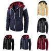 2022 Men's Colorblock Fashion Sweatshirt - European & American Style Casual Sports Top