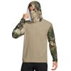 Men's Shirt With Mask Lightweight Long Sleeve Hooded Hiking Fishing Performance