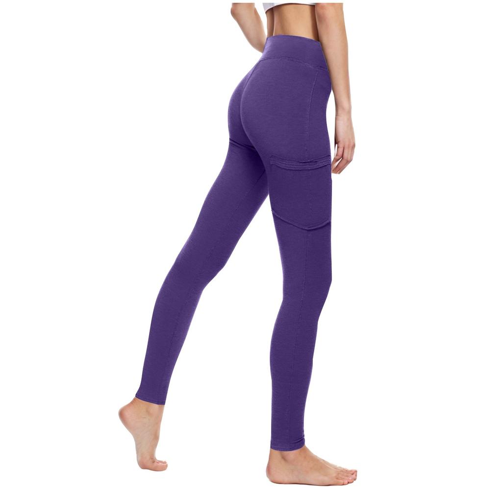 Women's Slim-fit High Elastic Side Patch High Waist Hip-lifting Sports Fitness Pants Belly-closed Yoga Pants