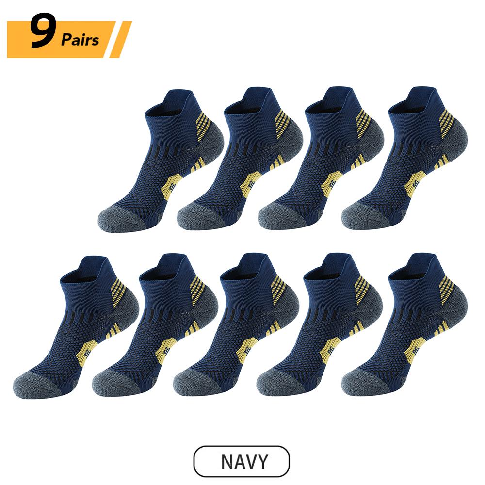 9/3 Pair Professional Fitness Sports Socks Towel Bottom Non-Slip Running Socks Men Women Quick-Drying Basketball Training Sox