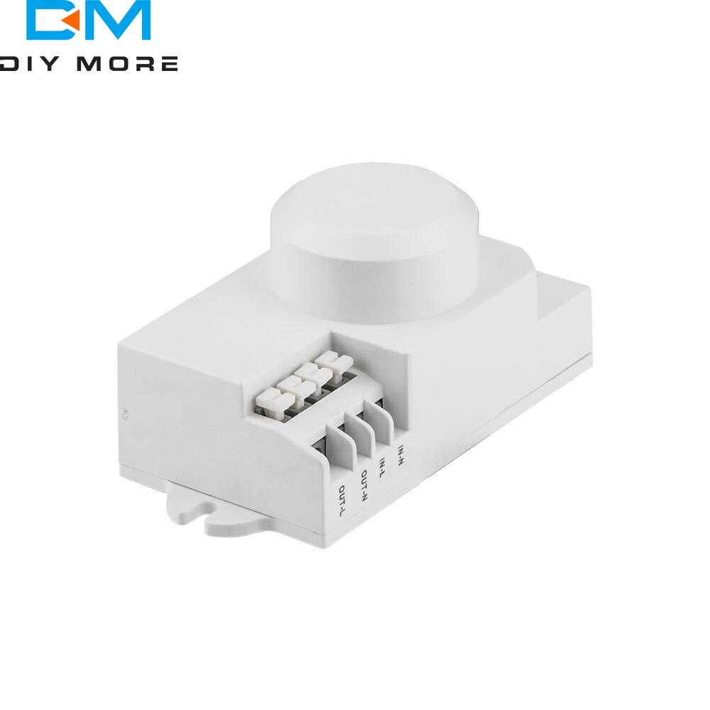 5.8GHz AC 85V-250V Microwave Radar Sensor Switch Body Motion Detector For LED Light Sensors Switches