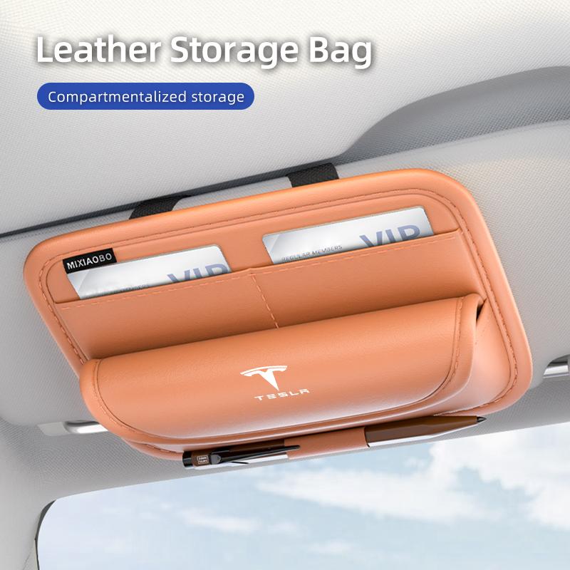 ALO1 Car Valve Glasses Box Sun Visor Glasses Holder Sunglasses Case For Tesla Model 3 Y S X 2021 Roadster Cybertruck Juguete
