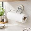 Suction-Mounted Paper Towel Dispenser, ABS and Metal Roll Rack for Horizontal Placement on a Wall or Cabinet Base