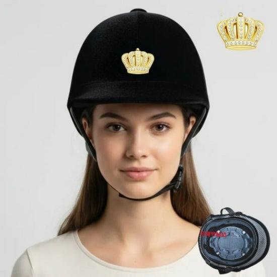 Velvet Equestrian Helmet for All Seasons – Unisex Horse Riding Protective Hat
