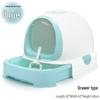 Extra Large Enclosed Cat Litter Box with Deodorizing and Anti-Splash Features