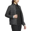 Adidas Logo Printed Double-Breasted Stand Collar Long Sleeve Jacket Women Jacket Black IA2783