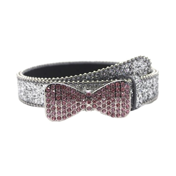 Rhinestones Belt Decorative Waist Belt Glitter Leathers Belts for Womens Jeans