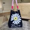 Korean Ins Knot Handbag: Stylish Spring/Autumn Bucket Bag with Large Capacity