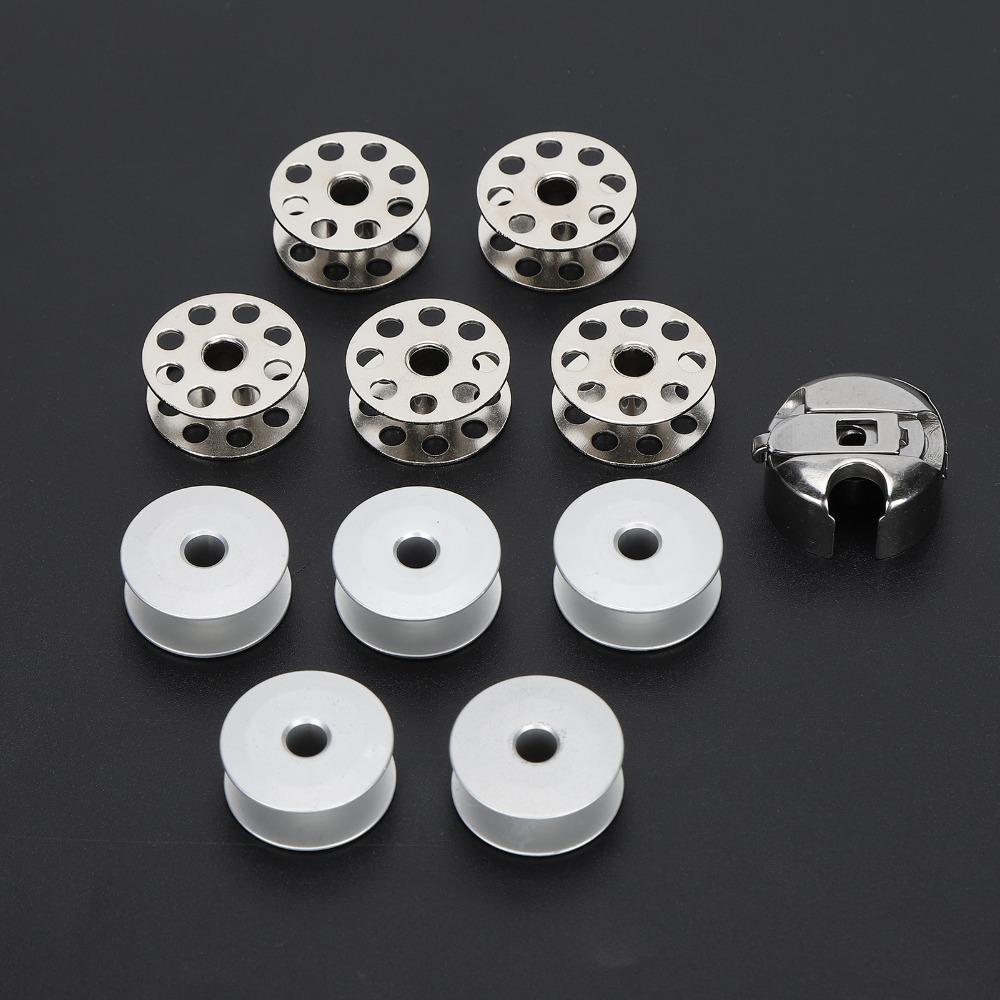 11pcs Professional Bobbin Case Iron Industrial Sewing Machine Sewing Bobbin  Industrial Sewing