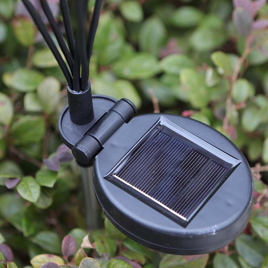 2Pcs Outdoor Solar Garden Lights Good Conductivity Charging for Lawns