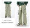 Men's Retro Wide-Leg Multi-Pocket Jeans - Spring/Fall Casual Workwear Pants