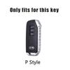 Zinc Alloy + Leather Car Key Case For Kia Sportage 2023 2024 Ray Sorento Soul Telluride Cerato 2020 K5 K8 2022 Remote Key Holder