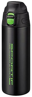 Peacock Stainless Steel Bottle 550ml Black Green (Direct Bottle) AJC-550