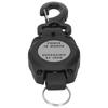 Black Retractable Keychain Telescopic Carabiner Holder AntiLost Diving Hook Key Ring