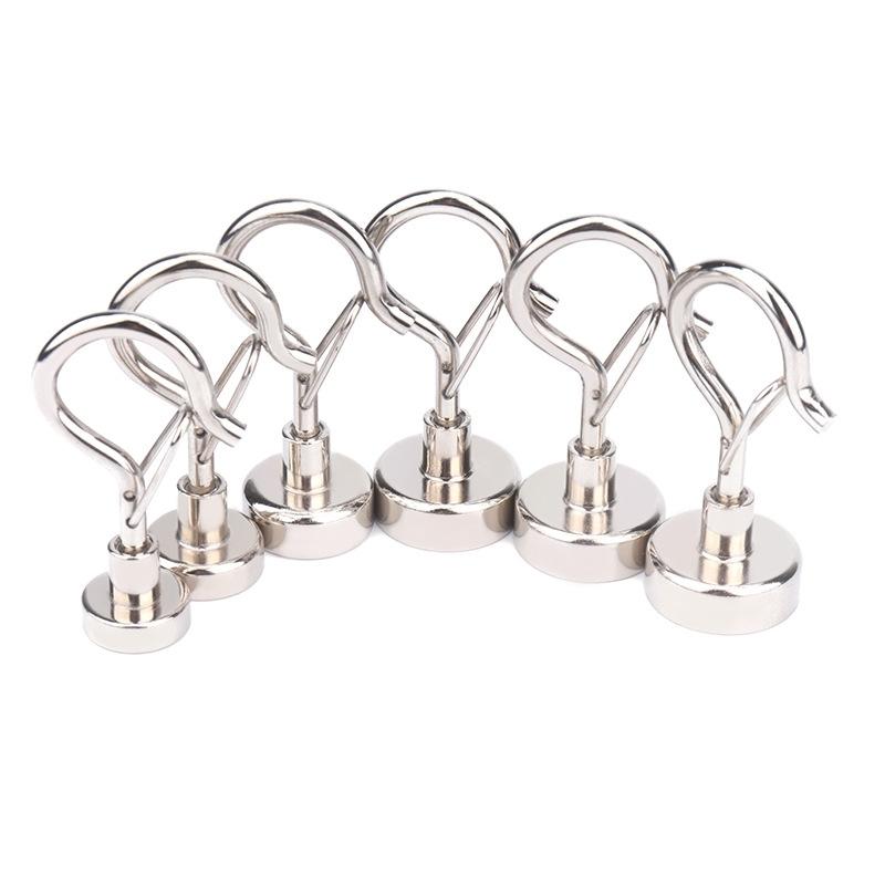 5 Stück Magnethaken E-förmige Schnalle Korrosionsbeständig Elastischer Magnetischer Druckhaken für Badezimmer Büro Schlüsselanhänger Magnethaken