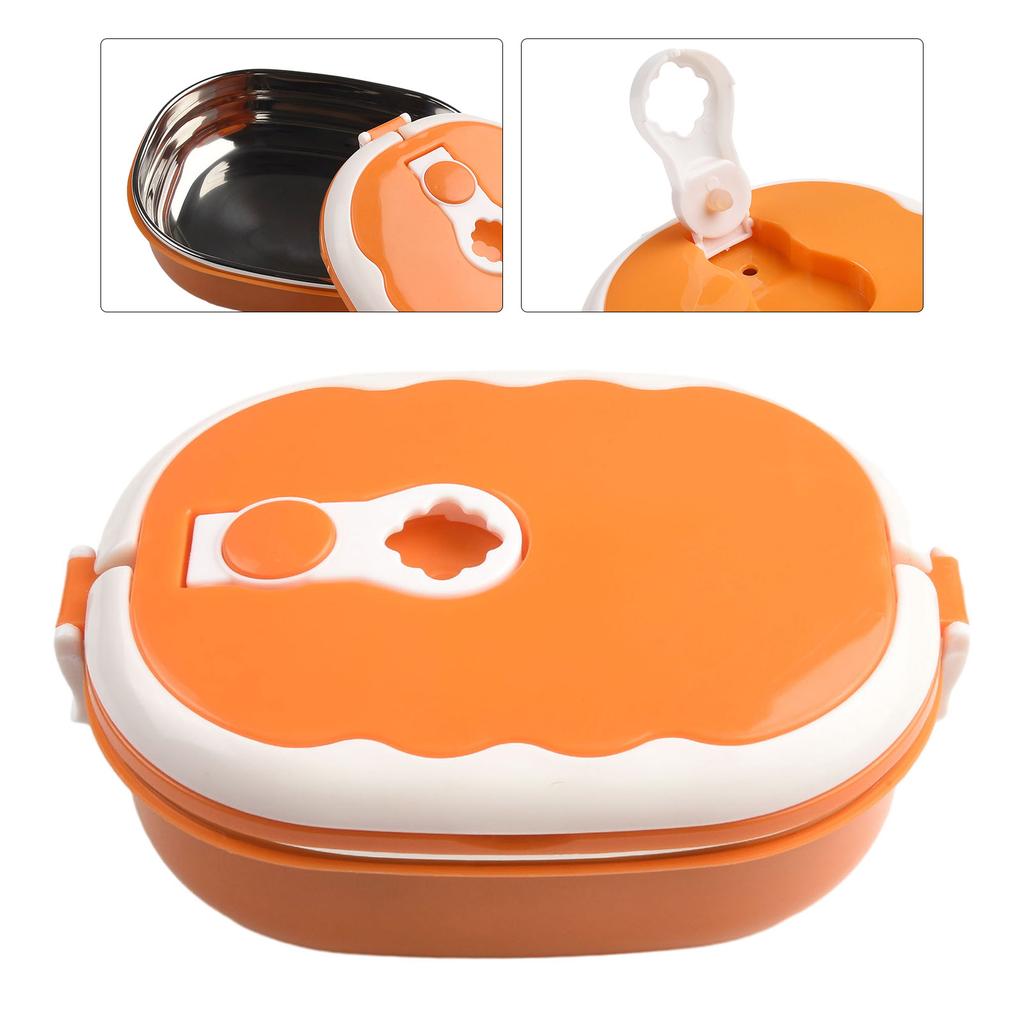 Lunch Box for Students and Office Workers Portable Food Warmer with Thermal Insulation and Stainless Steel Construction