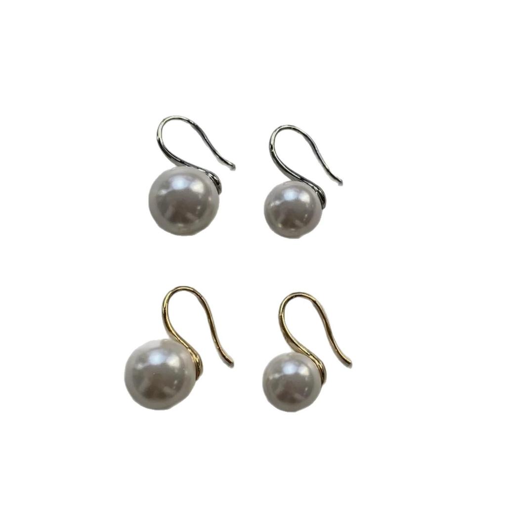 Trendy Retro French Cotton Pearl Earrings - Autumn/Winter 2026