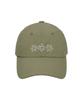 LMR Simple Motif Embroidered Light Ball Cap Khaki
