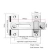 Durable Black With Screws Flip Right Angle Safety Door Lock Door Buckle Home Hardware Gate Bolt