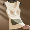 New Women's Slimming Warm Vest Underwear Fixed Cup Bra Top Base Layer Shirt Autumn Winter Outerwear Versatile Innerwear