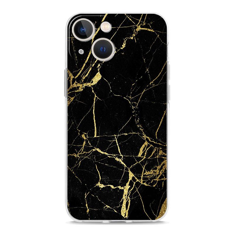 Priehľadný kryt na telefón pre iPhone 17 16 15 14 13 12 11 Pro Max Plus 17 AIR Nárazuvzdorný mäkký TPU obal Vintage mramorový Capas
